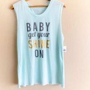 NWT Florida Georgia line shine on mint tank